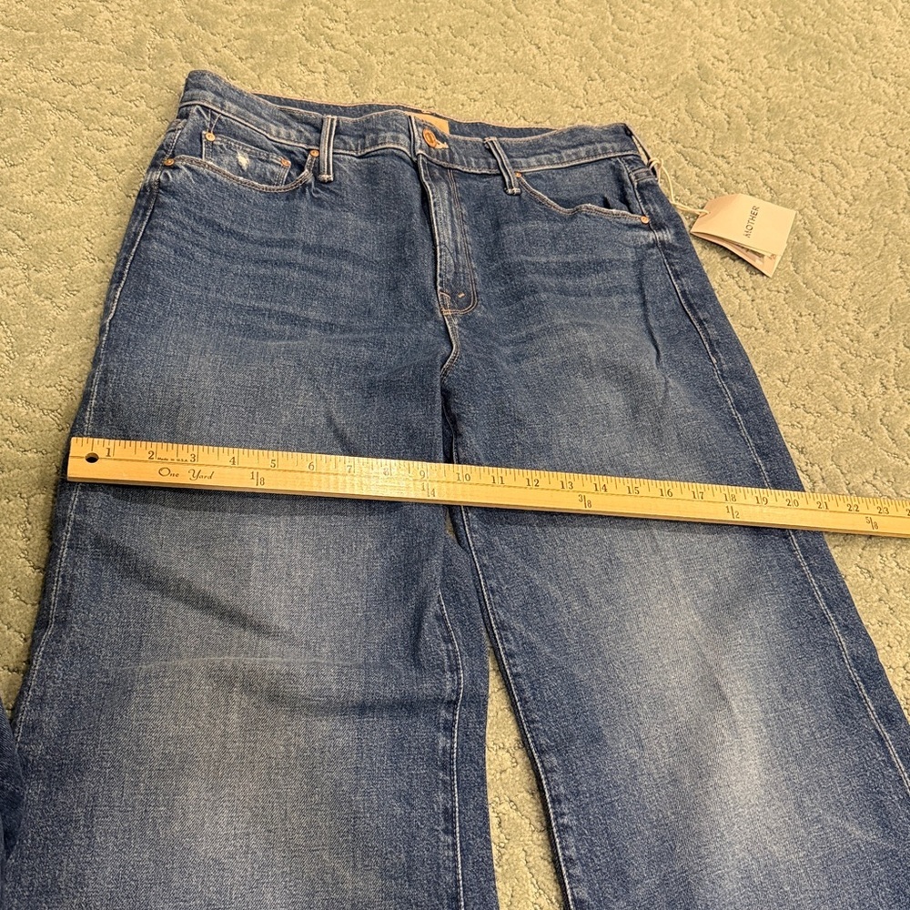 NEW MOTHER twister sneak jean in Local Charm high waisted wide leg NWT size 31 - Picture 13 of 14